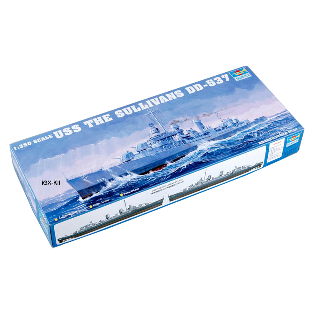Model Kit Uss Iowa - Trumpeter 05304 1/350 Scale USS DD537