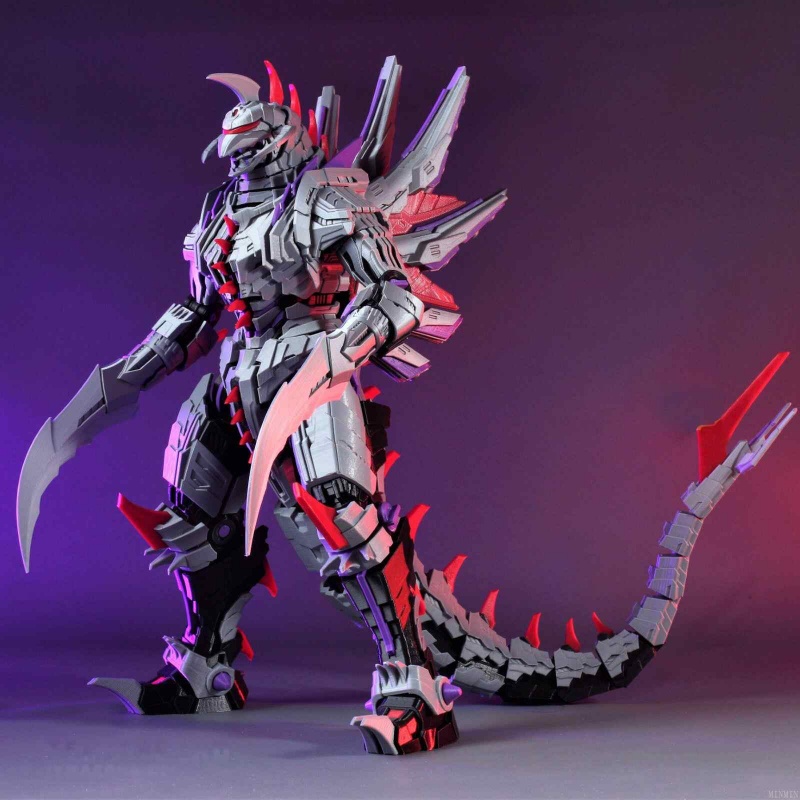 Hot Mech Gigan Action Figure 3 - Model Kit Kiryu ulasan dan harga