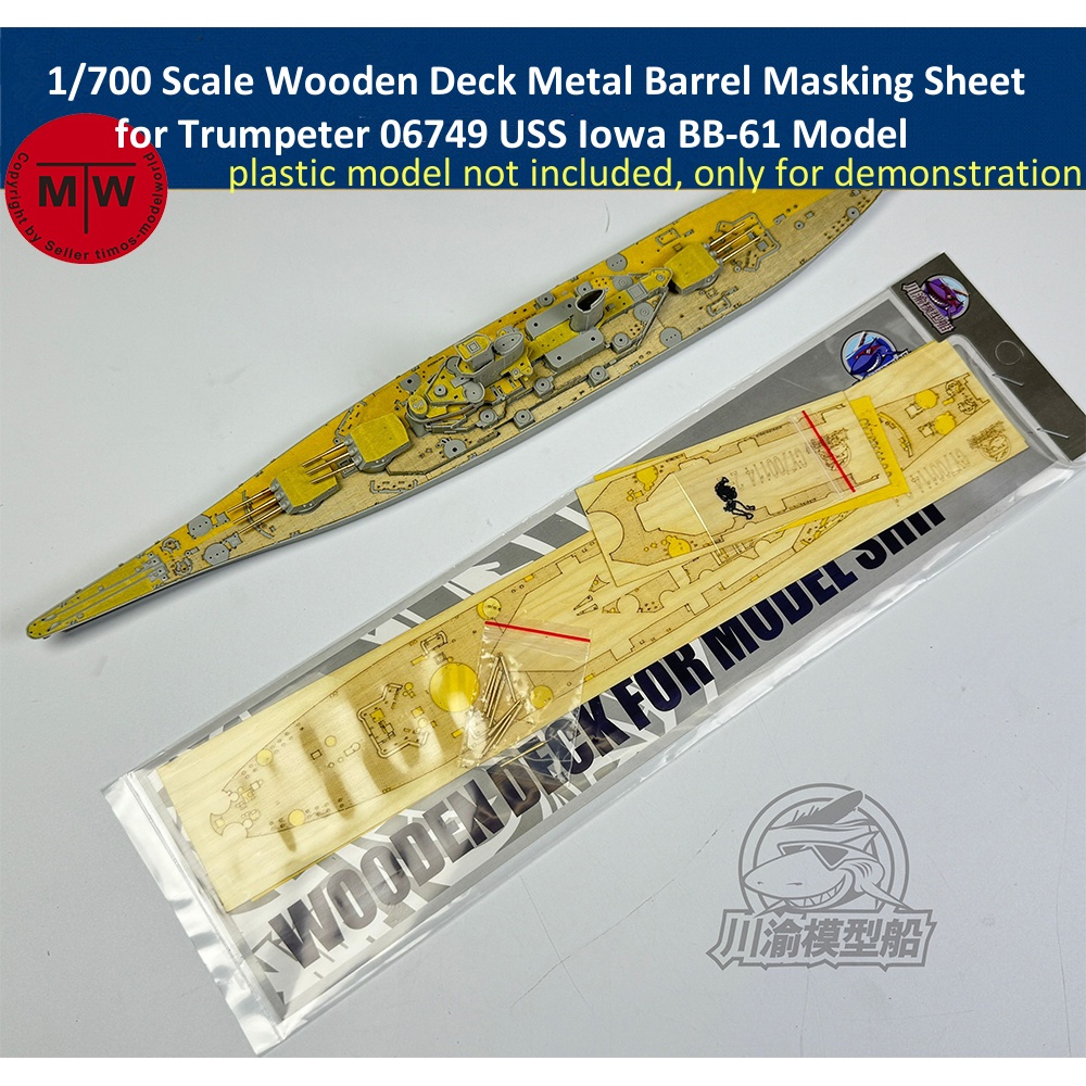 1/700 Scale Wooden Deck Metal  - Model Kit Uss Iowa ulasan dan harga