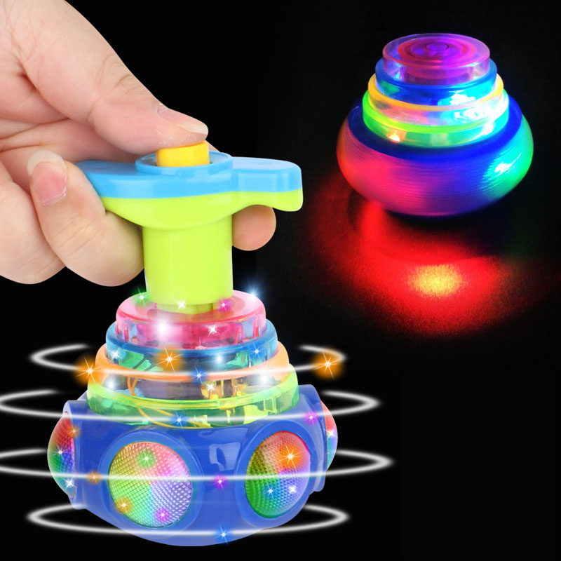 UFO Flashing Spinning Top Kids - Model Kit Ufo ulasan dan harga