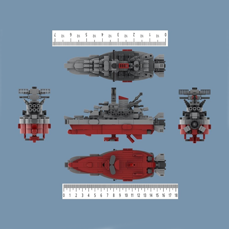312pcs MOC Space Battleship Ya - Model Kit Yamato Space ulasan dan harga