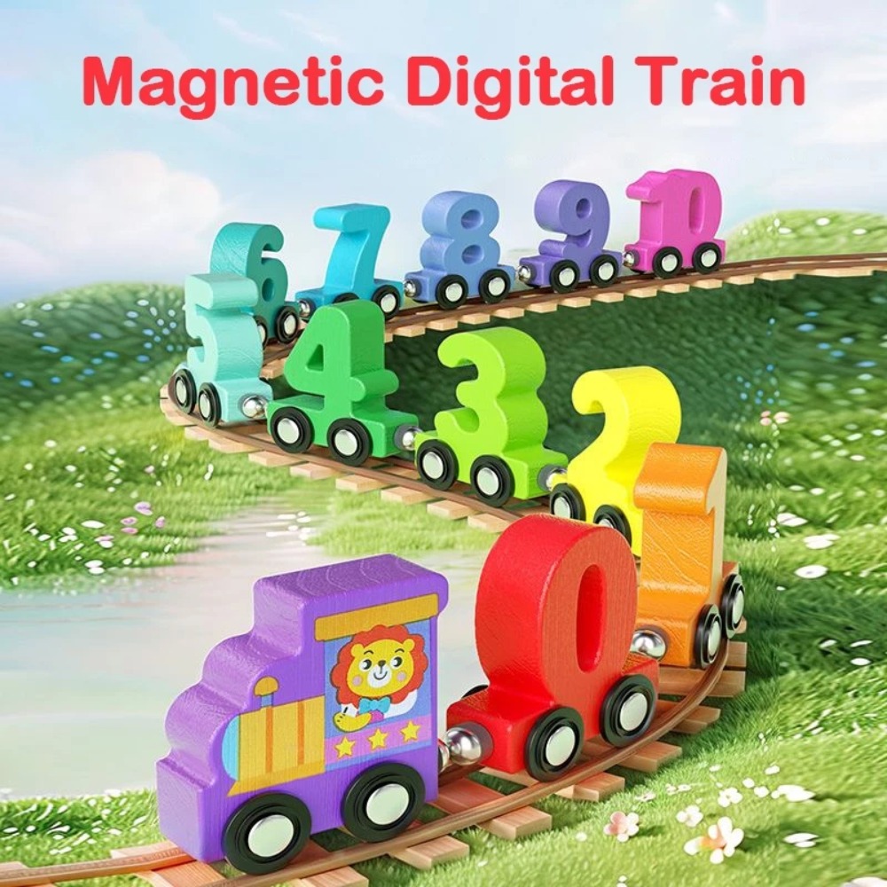 1set 0-10 Number Digital Train - Model Kit Wood ulasan dan harga