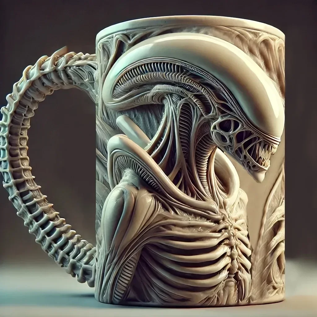 401-500ml Xenomorph Mug Alien  - Model Kit Ufo ulasan dan harga