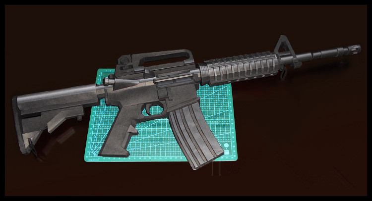 1:1 Lifesize M4A1 Colt Carbine - Model Kit Lego ulasan dan harga