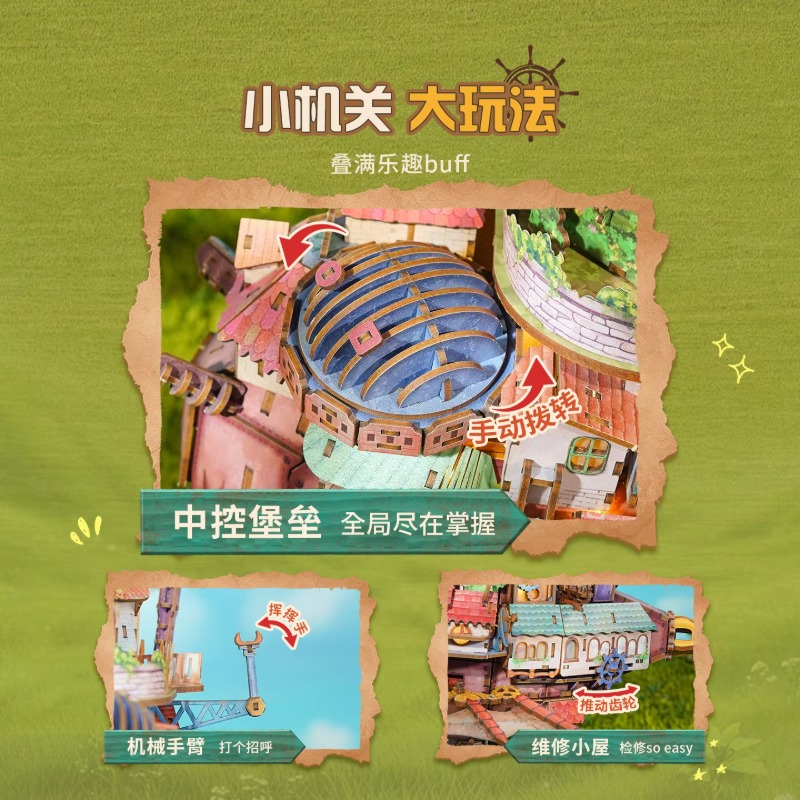 Genuine Travel Vessel Howl's M - Model Kit Wood ulasan dan harga